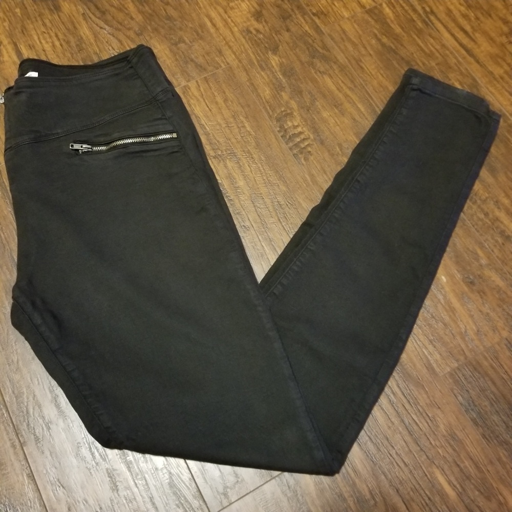 Zara trafaluc zipper skinny jeans size us 10 eur42